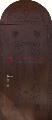 Железная арочная дверь с рисунком ДА-1 для аптеки в Ростове-На-Дону