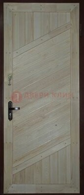 Белая входная дверь с евровагонкой ДЕ-8 в Ростове-На-Дону