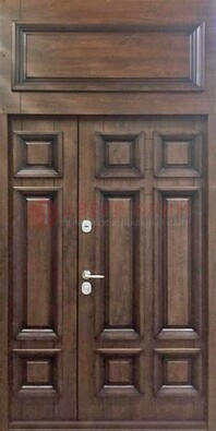 Классическая входная дверь с верхней фрамугой ДФГ-15 в Ростове-На-Дону