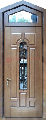 Железная дверь Винорит с фрамугой для частного дома ДФГ-34 в Ростове-На-Дону