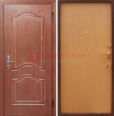 Входная дверь отделанная МДФ и ламинатом внутри ДМ-159 в Ростове-На-Дону
