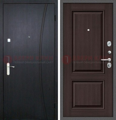 Темная стальная дверь с МДФ панелями ДМ-362 в Ростове-На-Дону