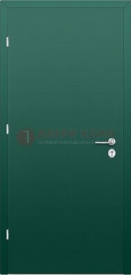 Зеленая стальная дверь с нитроэмалью ДН-6 в Мурино