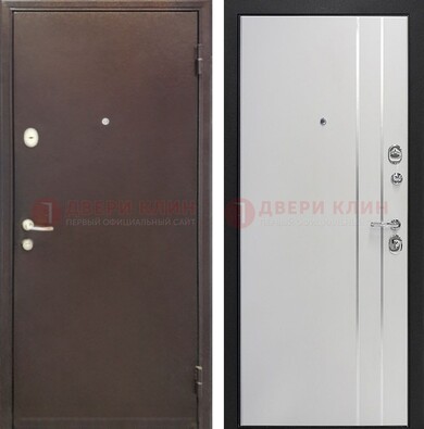 Входная дверь с порошковым покрытием с МДФ с молдингами ДП-232 в Ростове-На-Дону