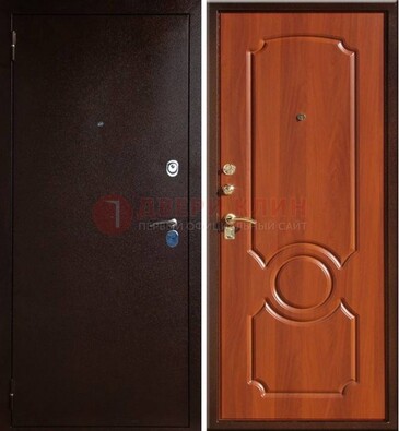 Темная железная дверь с порошковым напылением ДП-46 в Ростове-На-Дону