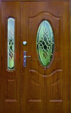 Парадная дверь со стеклянными вставками ДПР-73 для дома в Ростове-На-Дону