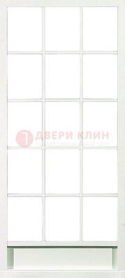 Железная решетчатая дверь в белом цвете ДР-10 в Ростове-На-Дону