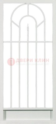 Стальная решетчатая дверь в белом цвете с пикой ДР-11 в Ростове-На-Дону