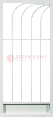 Белая металлическая решетчатая дверь ДР-17 в Ростове-На-Дону
