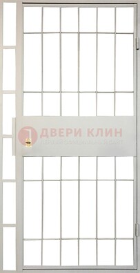 Железная решетчатая дверь в белом цвете ДР-19 в Ростове-На-Дону
