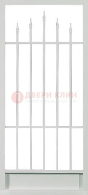 Светлая стальная решетчатая дверь с пиками ДР-21 в Ростове-На-Дону