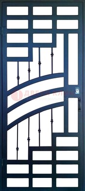 Современная металлическая решетчатая дверь ДР-38 в Ростове-На-Дону