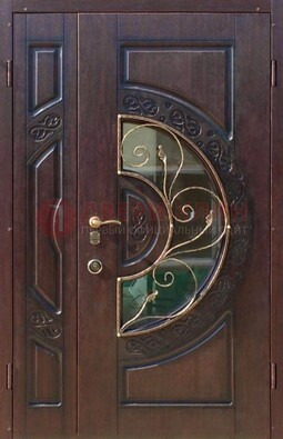 Полуторная железная дверь Винорит в классическом стиле ДСК-272 в Ростове-На-Дону