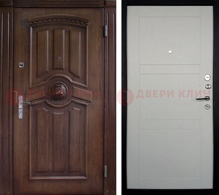 Темная входная дверь с виноритом ДВТ-216 в Ростове-На-Дону