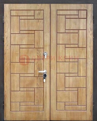 Светло-коричневая стальная дверь с виноритом ДВТ-245 в Ростове-На-Дону