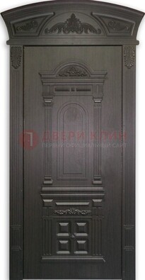 Черная стальная дверь с виноритом ДВТ-31 в Ростове-На-Дону