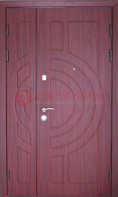 Красная железная дверь с виноритом ДВТ-3 в Ростове-На-Дону