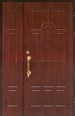 Стальная полуторная дверь для частного дома ПЛ-13 в Ростове-На-Дону
