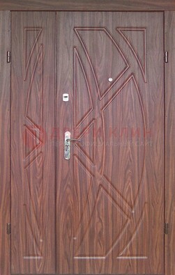 Железная тамбурная полуторная дверь с МДФ ПЛ-7 в Ростове-На-Дону